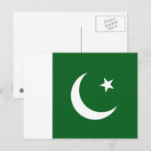Pakistan Flag Postkarte (Vorne/Hinten)