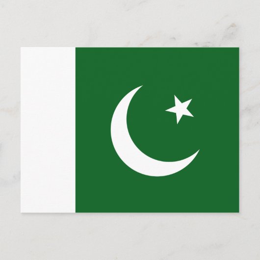 Pakistan Flag Postkarte (Vorderseite)