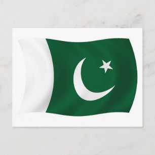 Pakistan Flag Postkarte