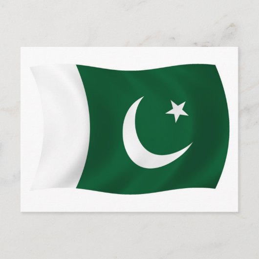 Pakistan Flag Postkarte (Vorderseite)