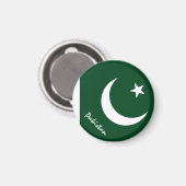 Pakistan flagge & Asia - Reise-/Sportfans Magnet (Vorderseite/Rückseite)