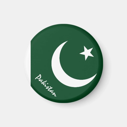 Pakistan flagge & Asia - Reise-/Sportfans Magnet (Vorne)