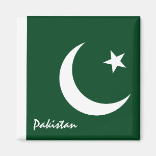Pakistan Flagge & Asien - Urlaubs- und Sportfans Magnet