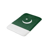 Pakistan-Flagge Badematte (Schrägansicht)
