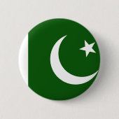 Pakistan-Flagge Button (Vorderseite)
