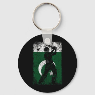 Pakistan-Flagge-Cricket-Trikot-Fan-Spieler-Trainer Schlüsselanhänger