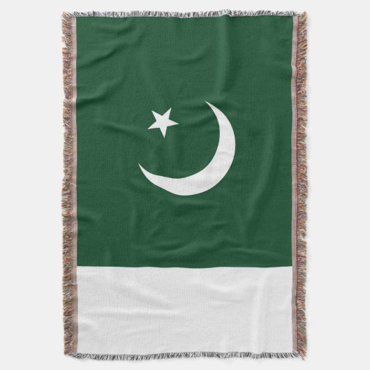 Pakistan-Flagge Decke (Vorderseite Vertikal)