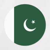 Pakistan-Flagge Etiketten (Design 1)