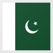 Pakistan-Flagge Fensteraufkleber (Blatt)