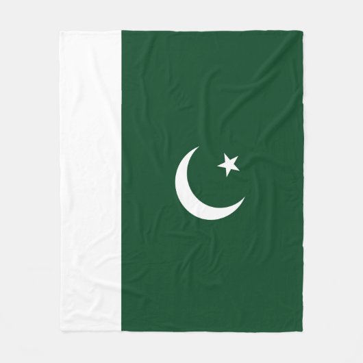Pakistan-Flagge Fleecedecke (Vorderseite)