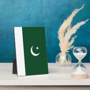 Pakistan-Flagge Fotoplatte