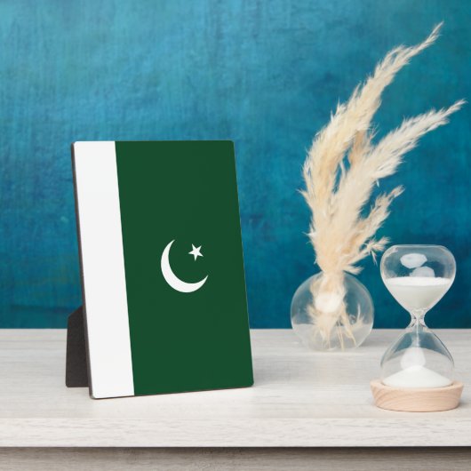 Pakistan-Flagge Fotoplatte (Seite)