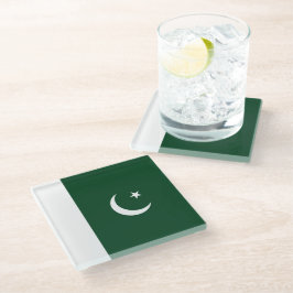Pakistan-Flagge Glasuntersetzer