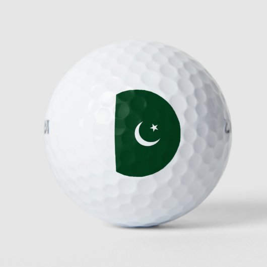 Pakistan-Flagge Golfball (Vorderseite)
