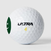 Pakistan-Flagge Golfball (Logo)
