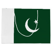 Pakistan-Flagge Große Geschenktüte (Rückseite)