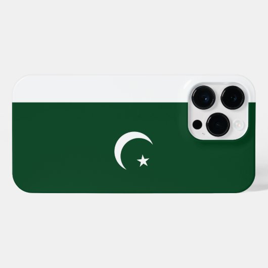 Pakistan-Flagge iPhone Hülle (Rückseite (Horizontal))