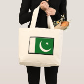 Pakistan-Flagge Jumbo Stoffbeutel (Vorderseite (Produkt))