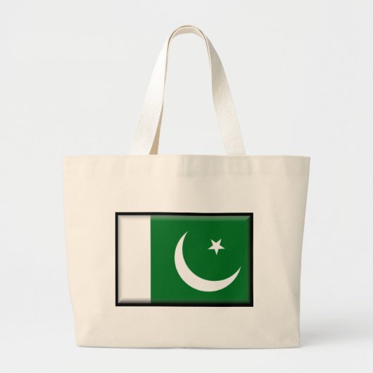 Pakistan-Flagge Jumbo Stoffbeutel (Vorne)