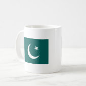 Pakistan-Flagge Kaffeetasse (Vorderseite Links)