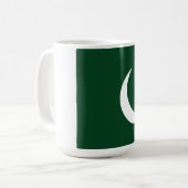 Pakistan-Flagge Kaffeetasse (Vorderseite Links)