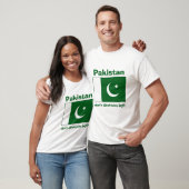 Pakistan-Flagge + Karte + Text-T - Shirt (Unisex)
