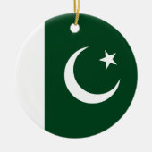 Pakistan-Flagge Keramikornament (Vorne)