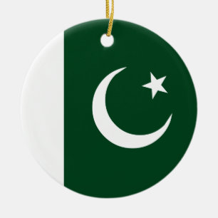 Pakistan-Flagge Keramikornament