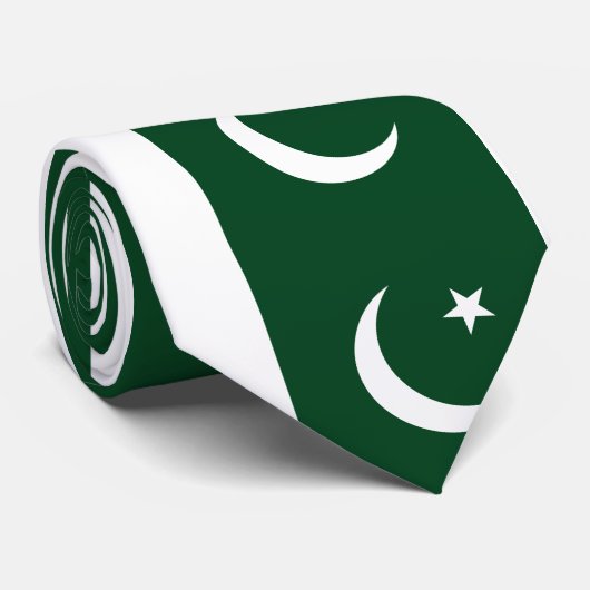 Pakistan-Flagge Krawatte (Gerollt)