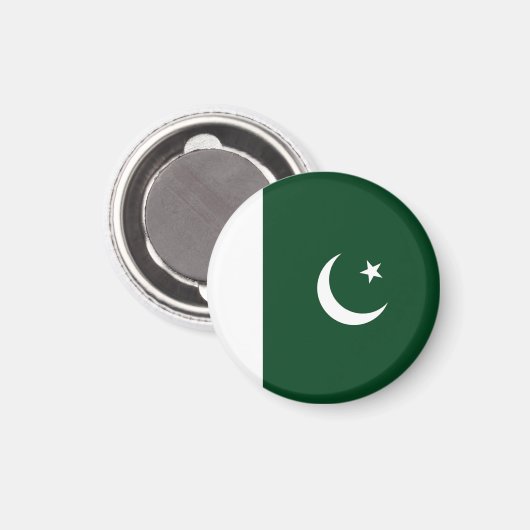 Pakistan-Flagge Magnet (Vorderseite/Rückseite)