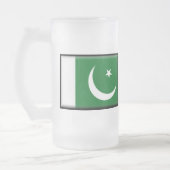 Pakistan-Flagge Mattglas Bierglas (Links)