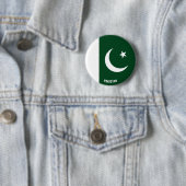 Pakistan Flagge Niedliches Patriotikum Button (Beispiel)