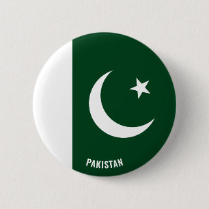 Pakistan Flagge Niedliches Patriotikum Button