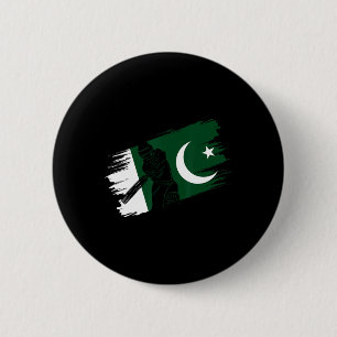 Pakistan-Flagge Pakistan Cricket Fan Spieler Train Button