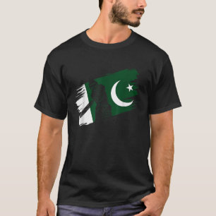 Pakistan Flagge Pakistan Cricket Fan Trainer Um T-Shirt