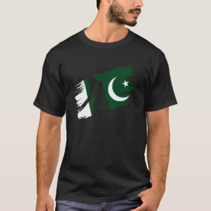 Pakistan Flagge Pakistan Cricket Fan Trainer Um T-Shirt