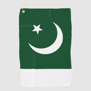 Pakistan Flagge & Pakistan Golfurlaub/Sport Golfhandtuch