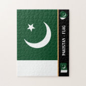 Pakistan Flagge & pakistanisches Land / Pakistan Puzzle (Vertikal)