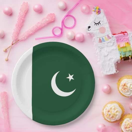 Pakistan-Flagge Pappteller (Party)