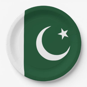 Pakistan-Flagge Pappteller