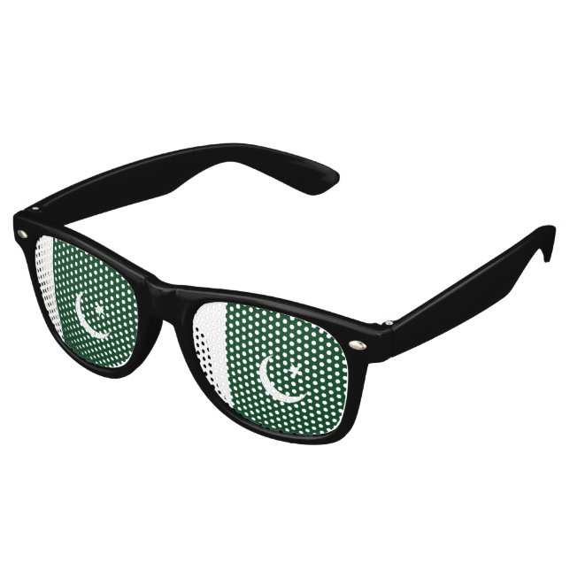 Pakistan-Flagge Partybrille (Schrägansicht)