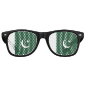 Pakistan-Flagge Partybrille (Vorderseite)