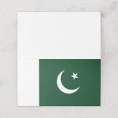 Pakistan-Flagge Platzkarte (Außenseite Aufgefaltet)