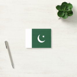 Pakistan-Flagge Post-it Klebezettel