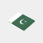 Pakistan-Flagge Post-it Klebezettel (angewinkelt)