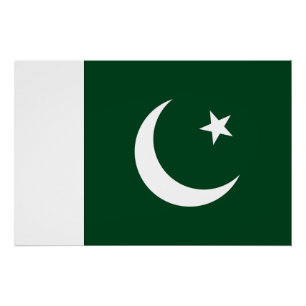 Pakistan-Flagge Poster