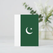 Pakistan-Flagge Postkarte (Stehend Vorderseite)