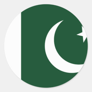 Pakistan-Flagge Runder Aufkleber
