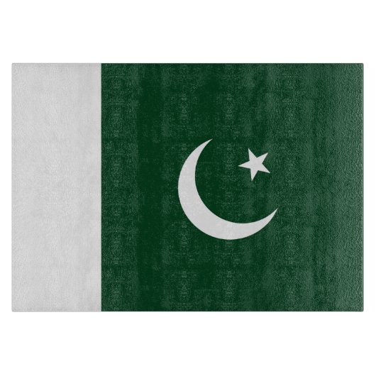 Pakistan-Flagge Schneidebrett (Vorderseite)