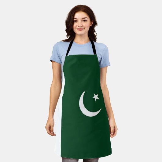Pakistan-Flagge Schürze (Getragen)